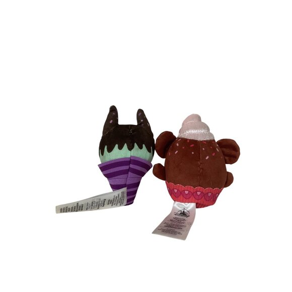 Disney Munchlings Maleficent & Minnie Mouse Ice Cream Bean Bag Plush Set - Picture 2 of 4
